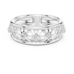 Floral Trellis Eternity Band