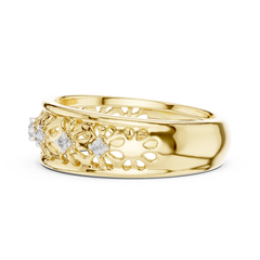 Floral Trellis Eternity Band