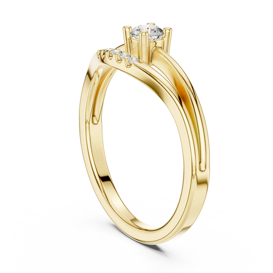 Aurevia Airy Open Split-Shank Solitaire