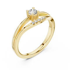 Aurevia Airy Open Split-Shank Solitaire