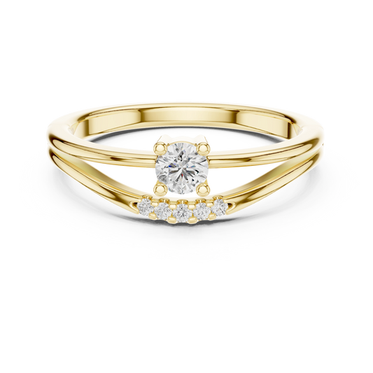 Aurevia Airy Open Split-Shank Solitaire