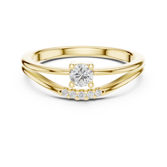 Aurevia Airy Open Split-Shank Solitaire