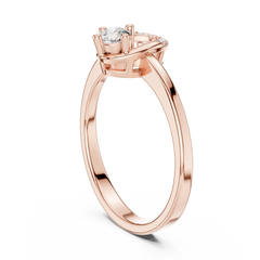 Aurevia Modern Open Oval Loop Diamond Ring