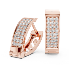 Aurevia Modern Sculptural Floating Solitaire Earrings