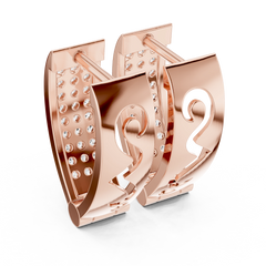 Aurevia Modern Sculptural Floating Solitaire Earrings