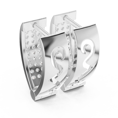 Aurevia Modern Sculptural Floating Solitaire Earrings