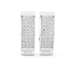 Aurevia Modern Sculptural Floating Solitaire Earrings