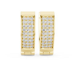 Aurevia Modern Sculptural Floating Solitaire Earrings