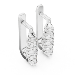 Aurevia Royal Filigree Diamond Drop Earrings