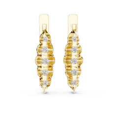 Aurevia Royal Filigree Diamond Drop Earrings