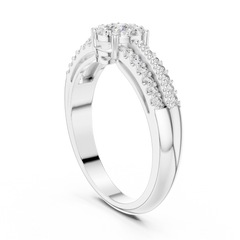 Duo-Band Cluster Ring