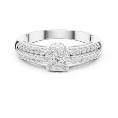 Duo-Band Cluster Ring
