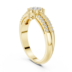 Duo-Band Cluster Ring