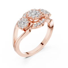 Trinity Halo Ring