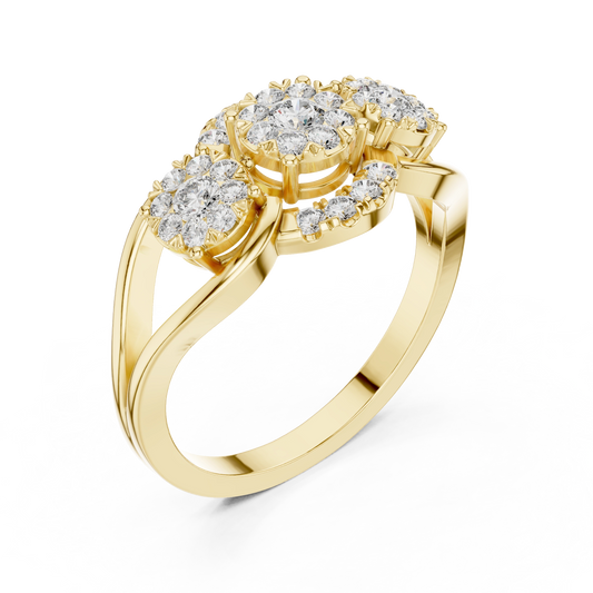 Trinity Halo Ring