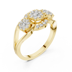 Trinity Halo Ring
