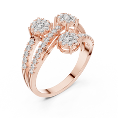 Spiral Trinity Ring