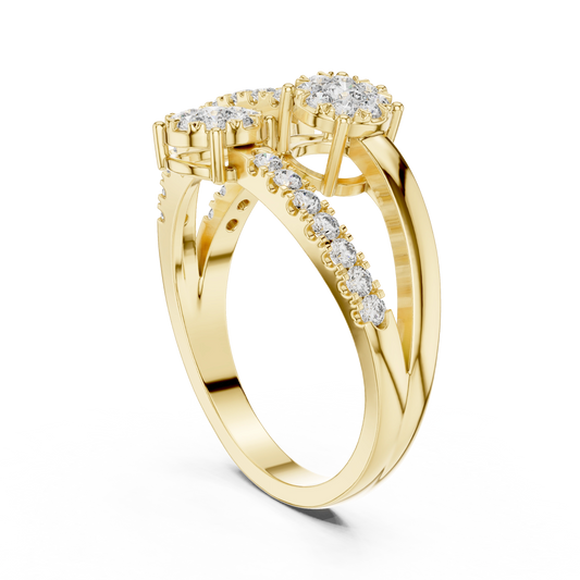 Spiral Trinity Ring