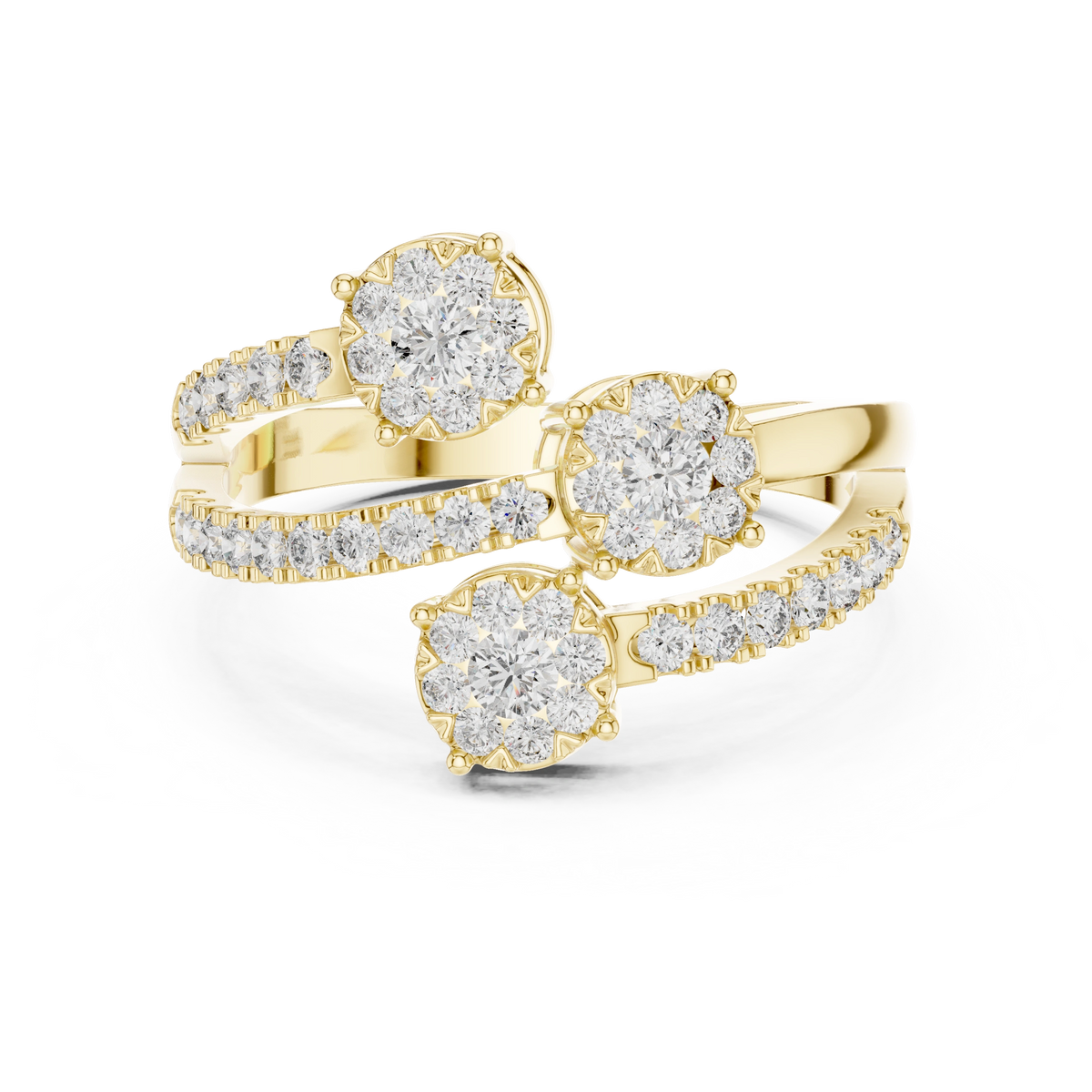 Spiral Trinity Ring