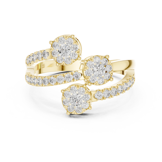 Spiral Trinity Ring
