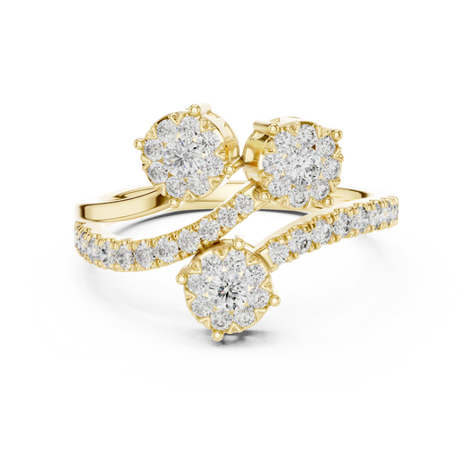 Serpentine Trinity Ring