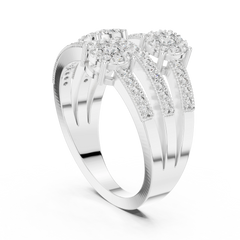 Tiered Trinity Ring