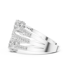 Tiered Trinity Ring