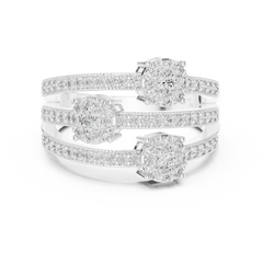 Tiered Trinity Ring