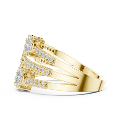 Tiered Trinity Ring