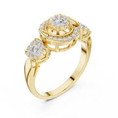 Infinity Halo Ring
