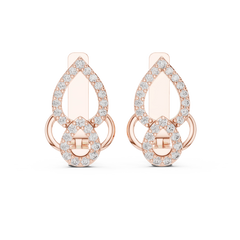 Aurevia Royal Filigree Diamond Drop Earrings