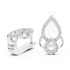 Aurevia Royal Filigree Diamond Drop Earrings