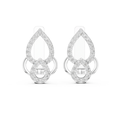 Aurevia Royal Filigree Diamond Drop Earrings