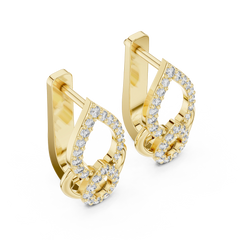 Aurevia Royal Filigree Diamond Drop Earrings