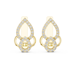 Aurevia Royal Filigree Diamond Drop Earrings