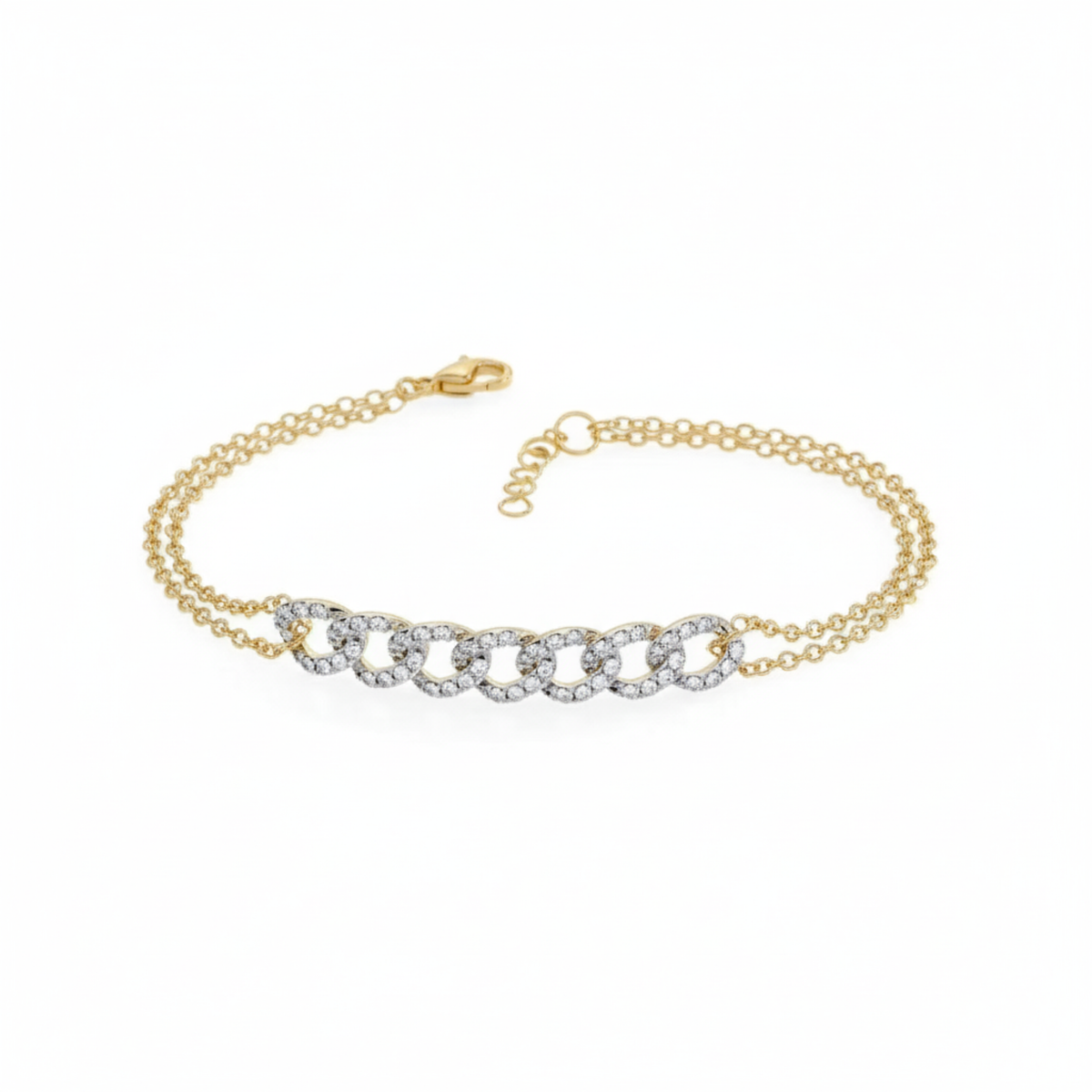 Gleam Chain Diamond Bracelet. #AJBR00002
