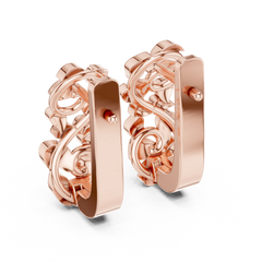 Aurevia Sculpted Linear Diamond Drop Earrings