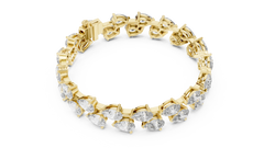 Aurevia Pear-Drop Cascade Bracelet