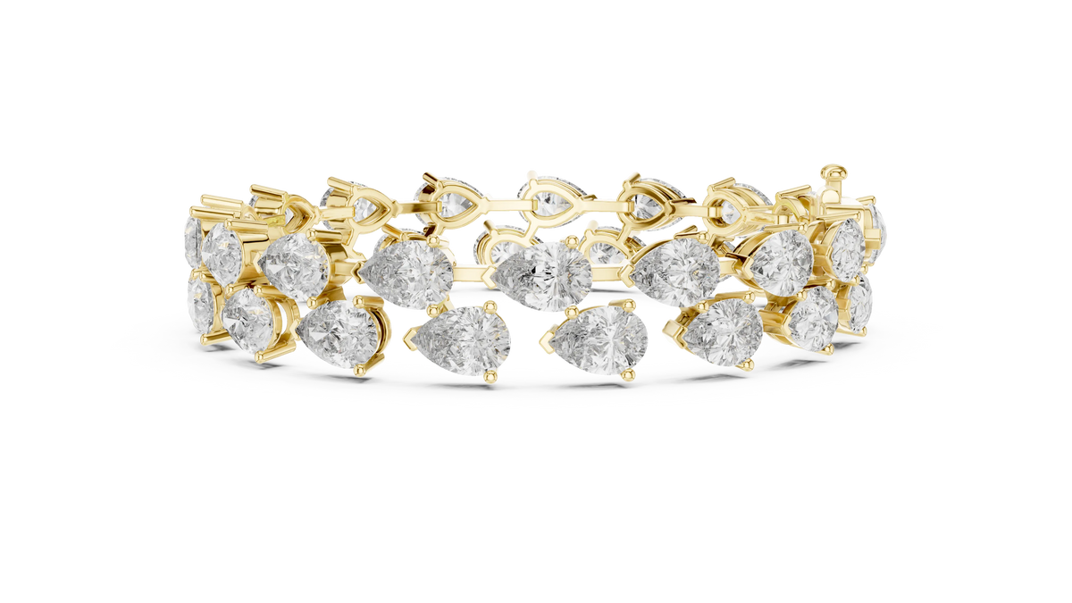 Aurevia Pear-Drop Cascade Bracelet