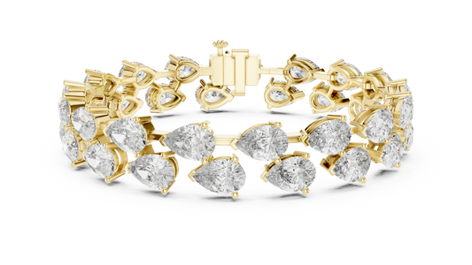 Pear-Drop Cascade Bracelet