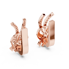 Aurevia Interlaced Ribbon Diamond Earrings