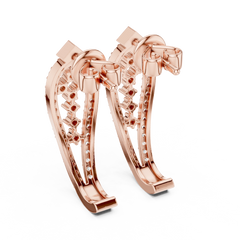 Aurevia Divine Cross Open-Frame Earrings
