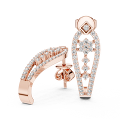 Aurevia Floral Cascade Open-Frame Earrings
