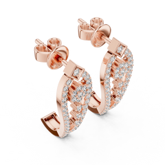 Aurevia Floral Cascade Open-Frame Earrings