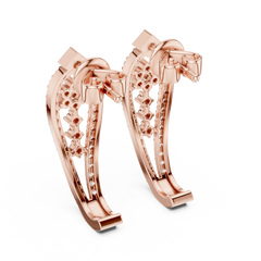 Aurevia Floral Cascade Open-Frame Earrings