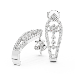 Aurevia Floral Cascade Open-Frame Earrings