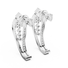 Aurevia Floral Cascade Open-Frame Earrings