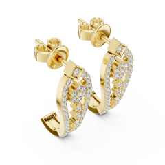 Aurevia Floral Cascade Open-Frame Earrings