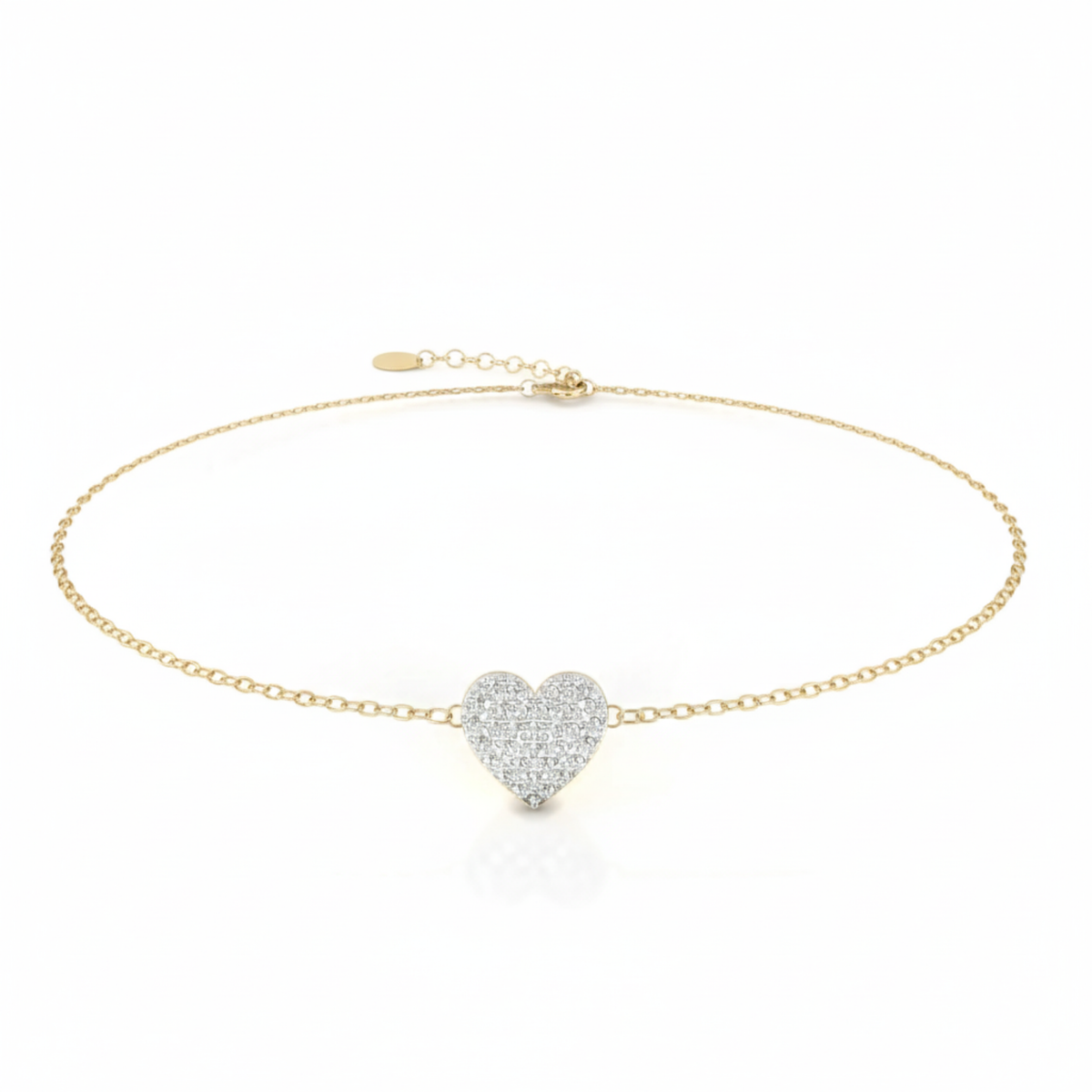 The Sweetheart Diamond Bracelet in Gold. #AJBR00012