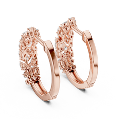 Aurevia Mosaic Cluster Hoop Earrings